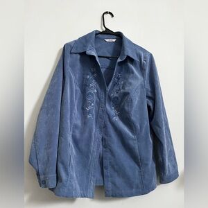 Allison Daley Blue Embroidered Jacket